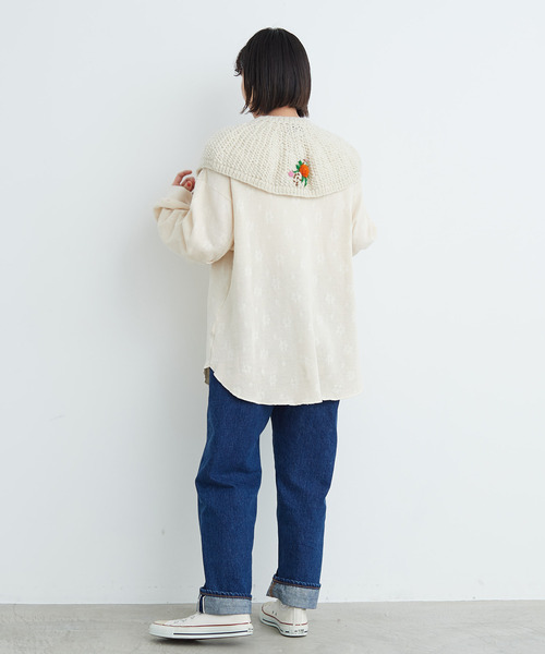 CHILD WOMAN（チャイルドウーマン）の「☆花メッシュJAQ BIG プルオーバー（Tシャツ/カットソー・レディース・ピンク/ブラウン/アイボリー・FREE）」の19枚目の写真