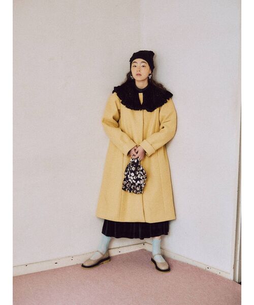 merry jenny（メリージェニー）の「opal flower frilly mini tote（ハンドバッグ・レディース・ブラック/ベージュ/その他1・FREE）」の8枚目の写真