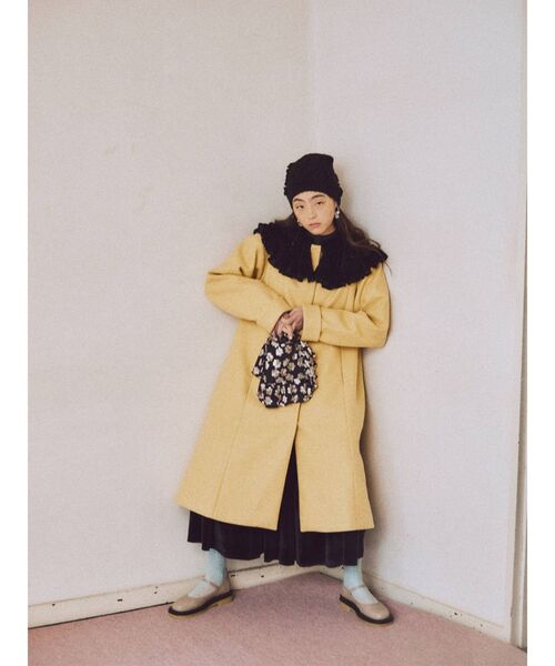 merry jenny（メリージェニー）の「opal flower frilly mini tote（ハンドバッグ・レディース・ブラック/ベージュ/その他1・FREE）」の7枚目の写真