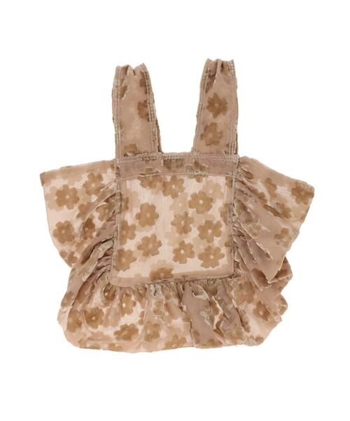 merry jenny（メリージェニー）の「opal flower frilly mini tote（ハンドバッグ・レディース・ブラック/ベージュ/その他1・FREE）」の5枚目の写真
