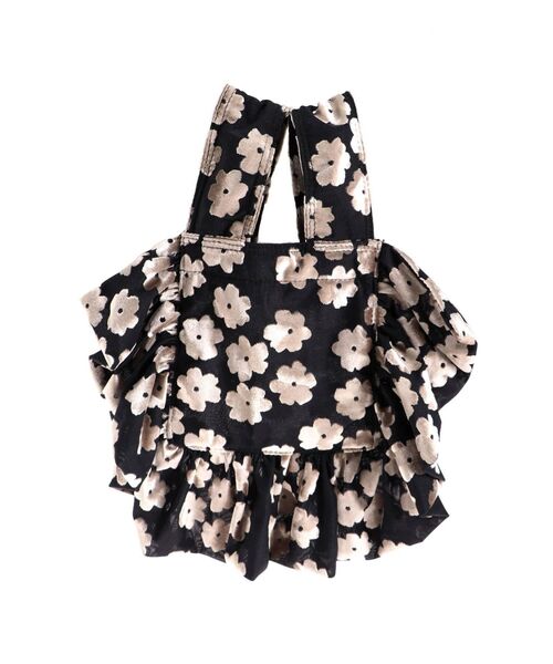merry jenny（メリージェニー）の「opal flower frilly mini tote（ハンドバッグ・レディース・ブラック/ベージュ/その他1・FREE）」の11枚目の写真