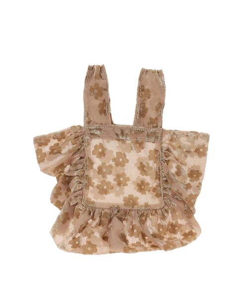 merry jenny（メリージェニー）の「opal flower frilly mini tote（ハンドバッグ・レディース・ブラック/ベージュ/その他1・FREE）」の9枚目の写真