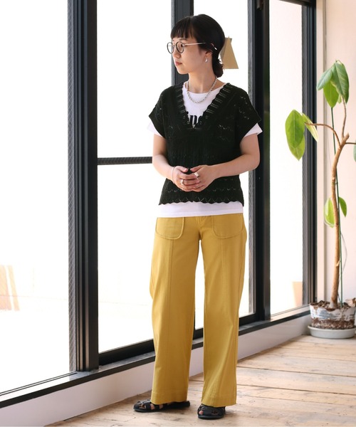 cepo(セポ)の「ブロッキングチノパンツ(チノパンツ・レディース・ベージュ/イエロー・S/M)」の17枚目の写真