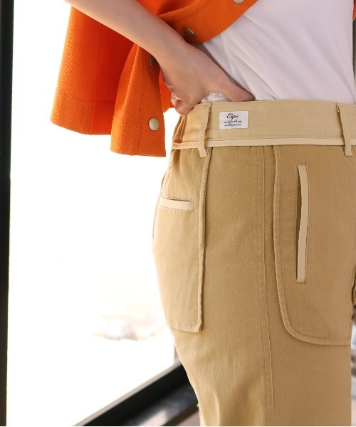 cepo(セポ)の「ブロッキングチノパンツ(チノパンツ・レディース・ベージュ/イエロー・S/M)」の11枚目の写真