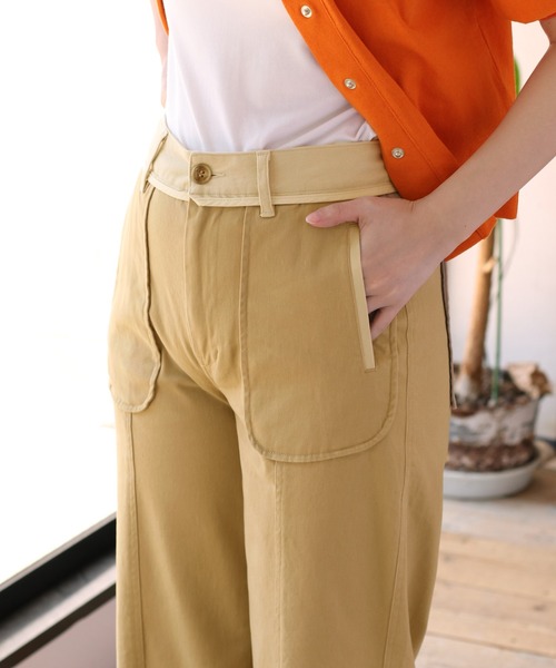cepo(セポ)の「ブロッキングチノパンツ(チノパンツ・レディース・ベージュ/イエロー・S/M)」の10枚目の写真