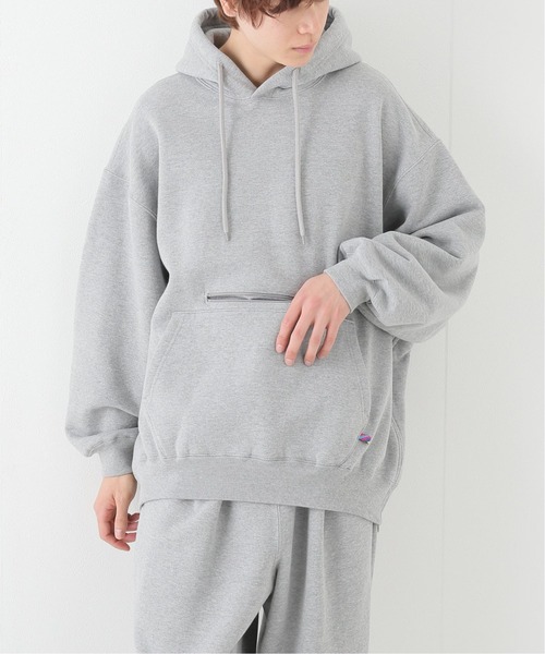 is-ness（イズネス）の「【is-ness / イズネス】VENTILATION LONG SWEAT HOODIE（パーカー・メンズ・チャコールグレー・LARGE）」の5枚目の写真
