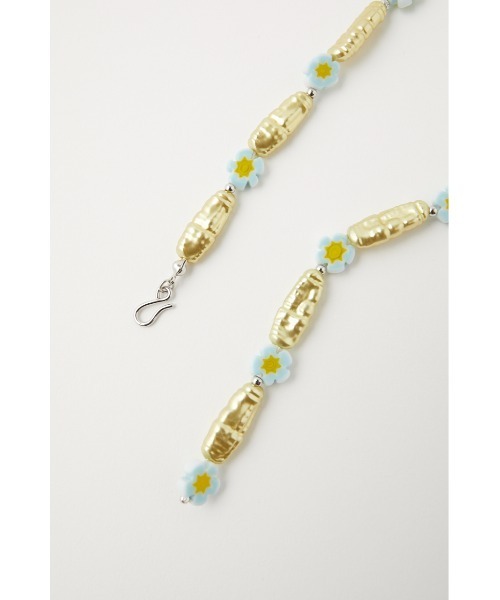 MOUSSY（マウジー）の「FLOWER BEADS チョーカー（ネックレス・レディース・グリーン/クリア・FREE）」の7枚目の写真