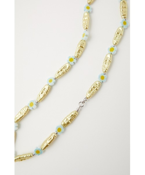 MOUSSY（マウジー）の「FLOWER BEADS チョーカー（ネックレス・レディース・グリーン/クリア・FREE）」の8枚目の写真