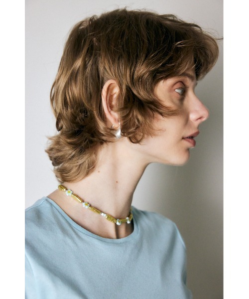 MOUSSY（マウジー）の「FLOWER BEADS チョーカー（ネックレス・レディース・グリーン/クリア・FREE）」の9枚目の写真