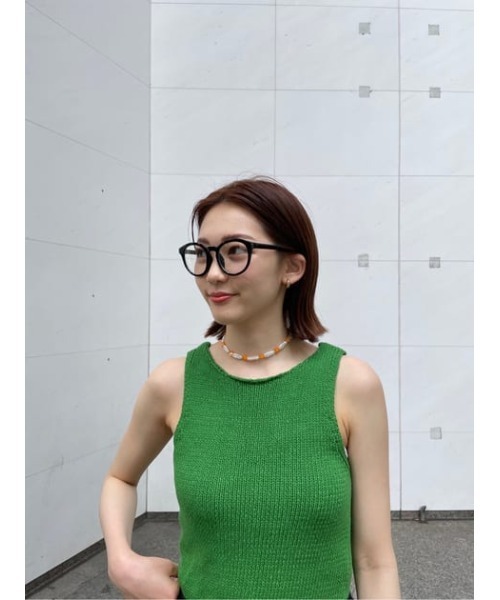 MOUSSY（マウジー）の「FLOWER BEADS チョーカー（ネックレス・レディース・グリーン/クリア・FREE）」の12枚目の写真