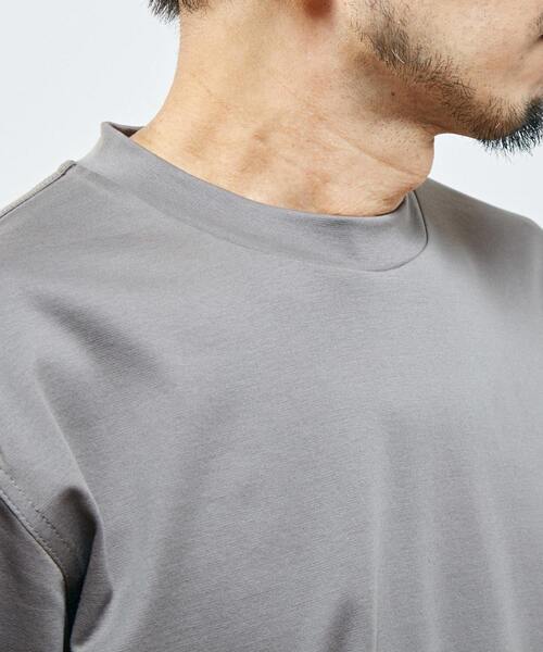 MEN'S MELROSE（メンズメルローズ）の「ハイゲージポンチロングスリーブTシャツ（Tシャツ/カットソー・メンズ・ホワイト/ブラウン/グレー/グリーン・4/3）」の9枚目の写真