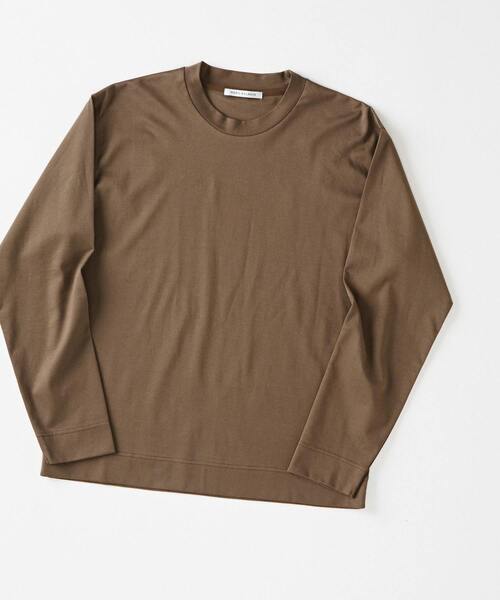 MEN'S MELROSE（メンズメルローズ）の「ハイゲージポンチロングスリーブTシャツ（Tシャツ/カットソー・メンズ・ホワイト/ブラウン/グレー/グリーン・4/3）」の14枚目の写真