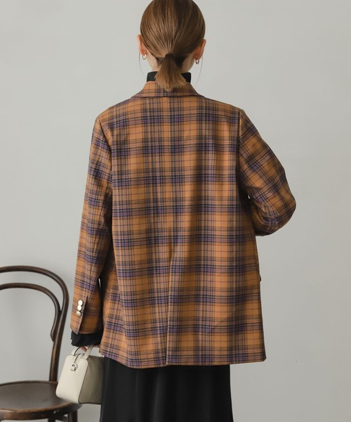 SENSE OF PLACE by URBAN RESEARCH（センスオブプレイスバイアーバンリサーチ）の「メタルボタンダブルジャケット（その他アウター・レディース・ネイビー/ブラウン/ブラウン系その他・ONE）」の22枚目の写真