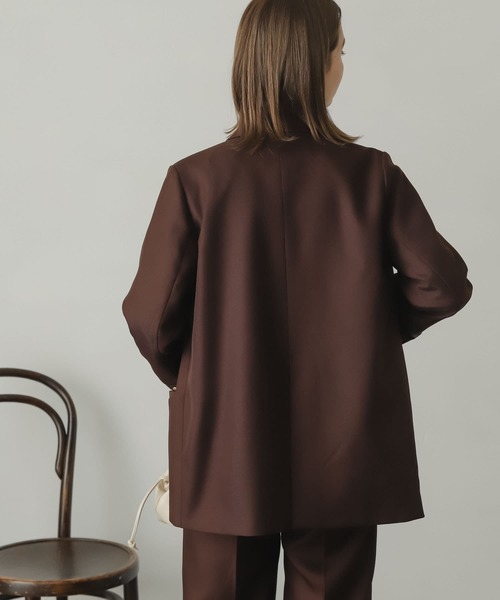 SENSE OF PLACE by URBAN RESEARCH（センスオブプレイスバイアーバンリサーチ）の「メタルボタンダブルジャケット（その他アウター・レディース・ネイビー/ブラウン/ブラウン系その他・ONE）」の17枚目の写真