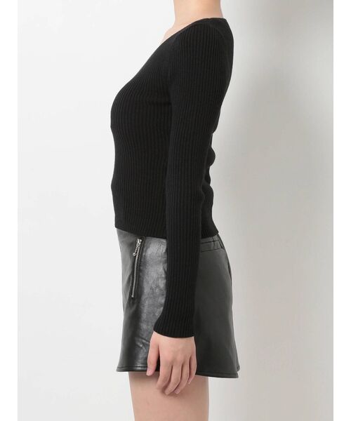 GYDA(ジェイダ)の「Vネックリブニットトップス(ニット/セーター・レディース・オフホワイト/チャコールグレー/ブラック・FREE)」の19枚目の写真