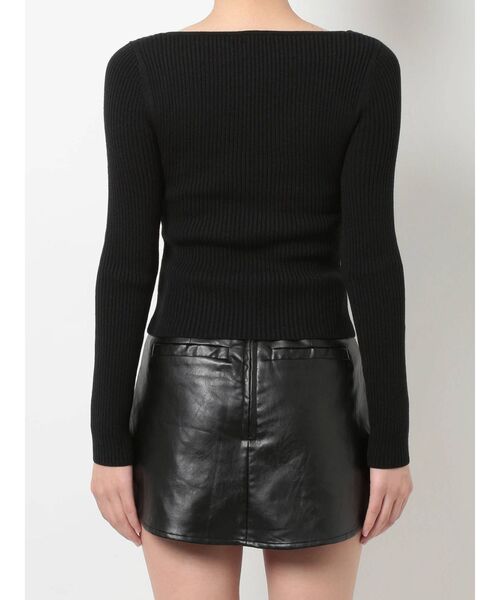 GYDA(ジェイダ)の「Vネックリブニットトップス(ニット/セーター・レディース・オフホワイト/チャコールグレー/ブラック・FREE)」の20枚目の写真