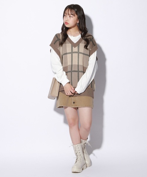 repipi armario（レピピ アルマリオ）の「ジャガードBIGベスト