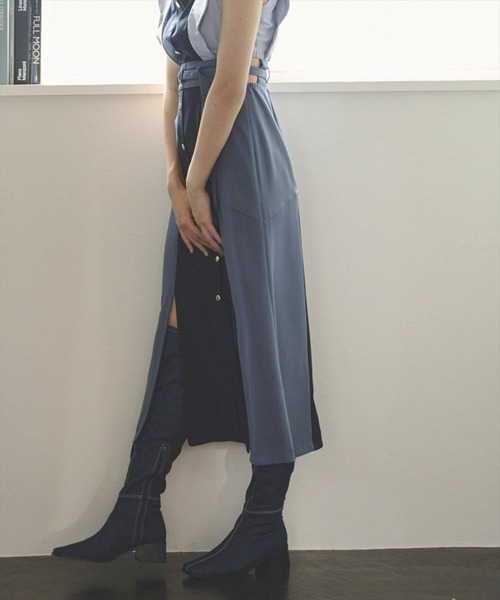 REDYAZEL(レディアゼル)の「スカラップマーメイドバイカラーワンピース(ワンピース・レディース・ベージュ/ネイビー/グリーン・SMALL/MEDIUM)」の18枚目の写真