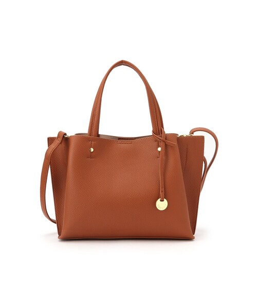 SHOO・LA・RUE（シューラルー）の「◆軽量ぷっくり平手あおりトート（トートバッグ・レディース・ブラック/キャメル/ピンク系・00）」の5枚目の写真