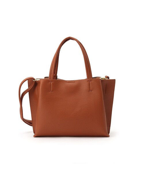 SHOO・LA・RUE（シューラルー）の「◆軽量ぷっくり平手あおりトート（トートバッグ・レディース・ブラック/キャメル/ピンク系・00）」の7枚目の写真