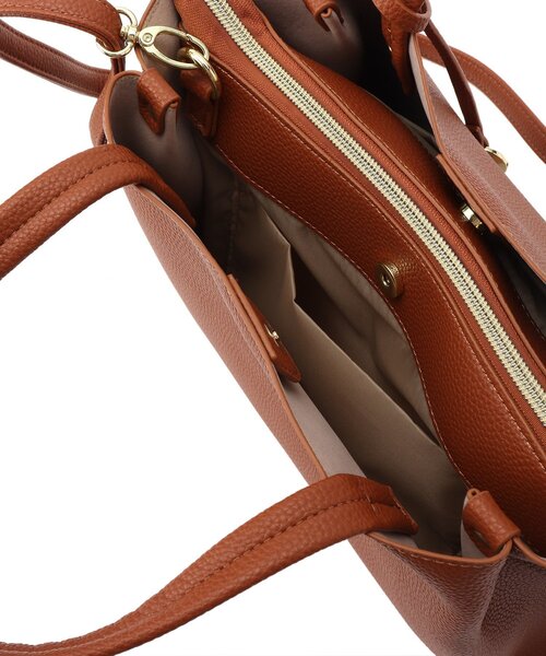 SHOO・LA・RUE（シューラルー）の「◆軽量ぷっくり平手あおりトート（トートバッグ・レディース・ブラック/キャメル/ピンク系・00）」の15枚目の写真