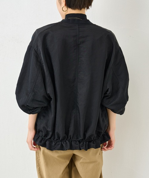 BEARDSLEY ビアズリー 裾 フリル ブルゾン ブラック 追加》裾フリルジャケット （ブルゾン）｜BEARDSLEY / ビアズリー