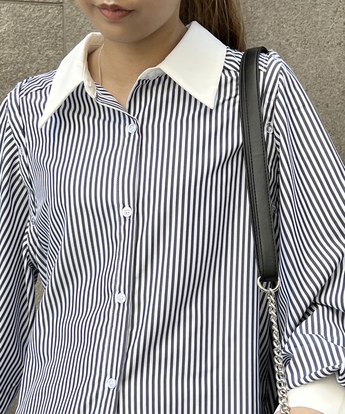 one way（ワンウェイ）の「ボレロシャツワンピース（シャツ/ブラウス・レディース・ホワイト/ライトブルー/ブラック/ダークブルー/ライトピンク・FREE）」の15枚目の写真