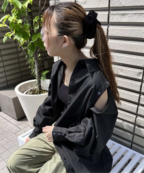 one way（ワンウェイ）の「ボレロシャツワンピース（シャツ/ブラウス・レディース・ホワイト/ライトブルー/ブラック/ダークブルー/ライトピンク・FREE）」の11枚目の写真