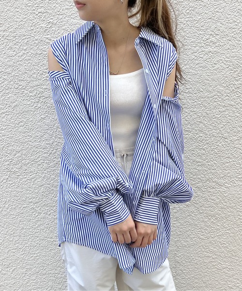 one way（ワンウェイ）の「ボレロシャツワンピース（シャツ/ブラウス・レディース・ホワイト/ライトブルー/ブラック/ダークブルー/ライトピンク・FREE）」の19枚目の写真