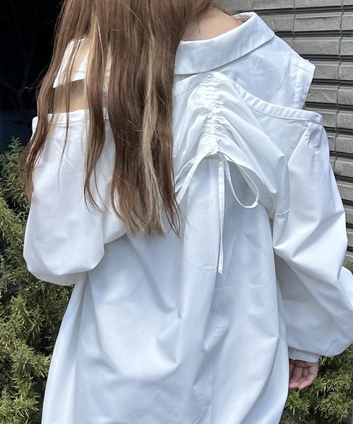 one way（ワンウェイ）の「ボレロシャツワンピース（シャツ/ブラウス・レディース・ホワイト/ライトブルー/ブラック/ダークブルー/ライトピンク・FREE）」の21枚目の写真