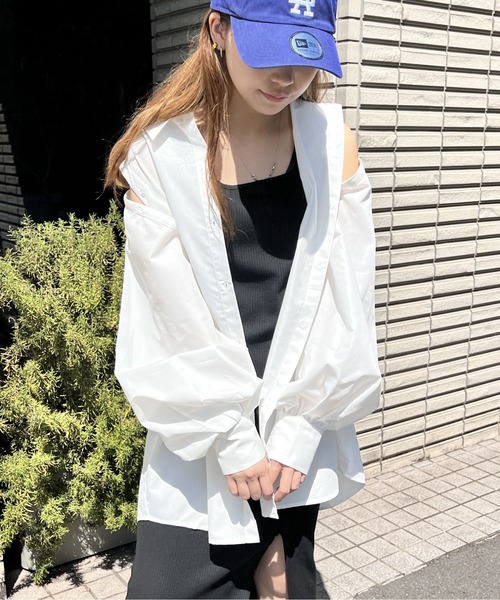 one way（ワンウェイ）の「ボレロシャツワンピース（シャツ/ブラウス・レディース・ホワイト/ライトブルー/ブラック/ダークブルー/ライトピンク・FREE）」の22枚目の写真