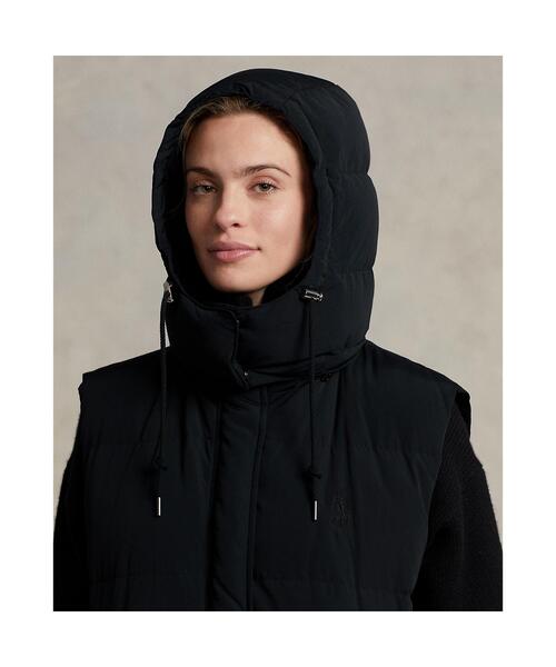 POLO RALPH LAUREN（ポロ ラルフ ローレン）の「ウォーターリペラント ロング ダウン ベスト（ダウンベスト・レディース・ブラック系1・L/M/S/XS/XL/XXS）」の5枚目の写真