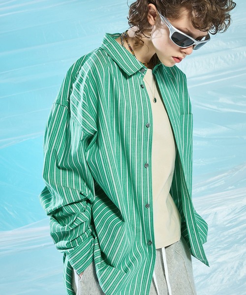 ENDER PRODUCTS（エンダープロダクツ）の「ビッグシルエット レギュラーカラーブロードL/Sシャツ【ENDER PRODUCTS/エンダープロダクツ】（シャツ/ブラウス・メンズ・ブラック/ブルー/チャコール/グリーン系/ホワイト・M/L）」の5枚目の写真