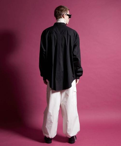 ENDER PRODUCTS（エンダープロダクツ）の「ビッグシルエット レギュラーカラーブロードL/Sシャツ【ENDER PRODUCTS/エンダープロダクツ】（シャツ/ブラウス・メンズ・ブラック/ブルー/チャコール/グリーン系/ホワイト・M/L）」の6枚目の写真