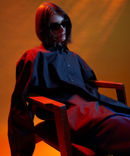 ENDER PRODUCTS（エンダープロダクツ）の「ビッグシルエット レギュラーカラーブロードL/Sシャツ【ENDER PRODUCTS/エンダープロダクツ】（シャツ/ブラウス・メンズ・ブラック/ブルー/チャコール/グリーン系/ホワイト・M/L）」の7枚目の写真