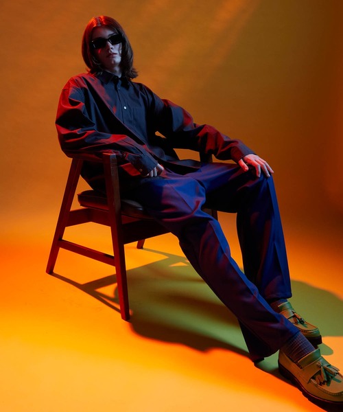 ENDER PRODUCTS（エンダープロダクツ）の「ビッグシルエット レギュラーカラーブロードL/Sシャツ【ENDER PRODUCTS/エンダープロダクツ】（シャツ/ブラウス・メンズ・ブラック/ブルー/チャコール/グリーン系/ホワイト・M/L）」の8枚目の写真