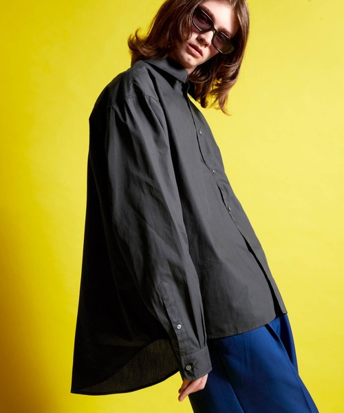 ENDER PRODUCTS（エンダープロダクツ）の「ビッグシルエット レギュラーカラーブロードL/Sシャツ【ENDER PRODUCTS/エンダープロダクツ】（シャツ/ブラウス・メンズ・ブラック/ブルー/チャコール/グリーン系/ホワイト・M/L）」の11枚目の写真