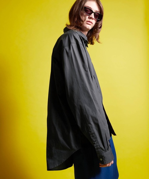 ENDER PRODUCTS（エンダープロダクツ）の「ビッグシルエット レギュラーカラーブロードL/Sシャツ【ENDER PRODUCTS/エンダープロダクツ】（シャツ/ブラウス・メンズ・ブラック/ブルー/チャコール/グリーン系/ホワイト・M/L）」の14枚目の写真