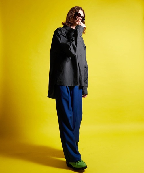 ENDER PRODUCTS（エンダープロダクツ）の「ビッグシルエット レギュラーカラーブロードL/Sシャツ【ENDER PRODUCTS/エンダープロダクツ】（シャツ/ブラウス・メンズ・ブラック/ブルー/チャコール/グリーン系/ホワイト・M/L）」の15枚目の写真