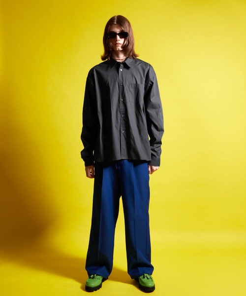 ENDER PRODUCTS（エンダープロダクツ）の「ビッグシルエット レギュラーカラーブロードL/Sシャツ【ENDER PRODUCTS/エンダープロダクツ】（シャツ/ブラウス・メンズ・ブラック/ブルー/チャコール/グリーン系/ホワイト・M/L）」の16枚目の写真