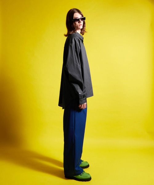 ENDER PRODUCTS（エンダープロダクツ）の「ビッグシルエット レギュラーカラーブロードL/Sシャツ【ENDER PRODUCTS/エンダープロダクツ】（シャツ/ブラウス・メンズ・ブラック/ブルー/チャコール/グリーン系/ホワイト・M/L）」の17枚目の写真