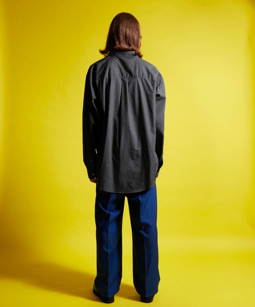 ENDER PRODUCTS（エンダープロダクツ）の「ビッグシルエット レギュラーカラーブロードL/Sシャツ【ENDER PRODUCTS/エンダープロダクツ】（シャツ/ブラウス・メンズ・ブラック/ブルー/チャコール/グリーン系/ホワイト・M/L）」の18枚目の写真