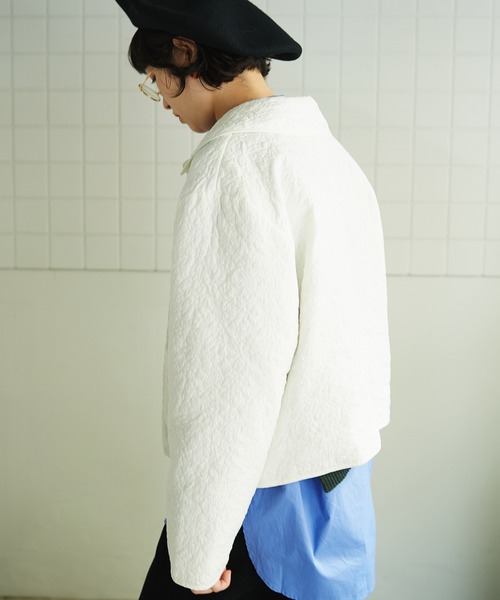 bulle de savon（ビュルデサボン）の「EVODOWN　hanahanaブルゾン（ブルゾン・レディース・ホワイト/カーキ/レモンイエロー・FREE）」の6枚目の写真