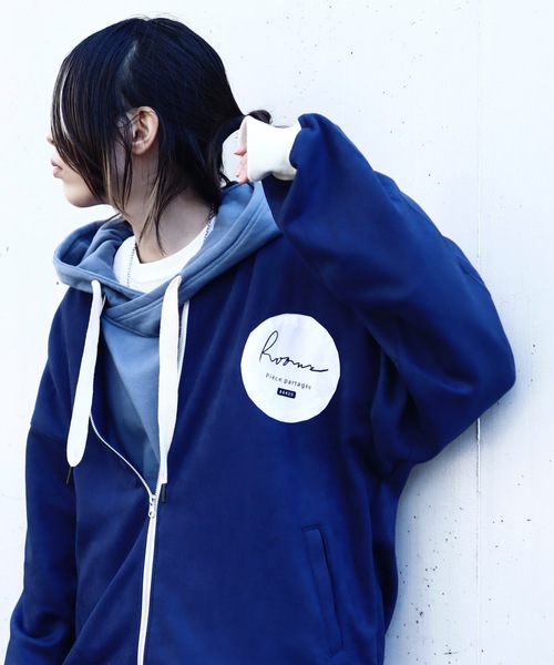 rovtski(ロフトスキー)の「SHARE ROOMS SWEADE RIB BLOUSON/シェアルーム スウェード オーバーサイズ MA-1/リブブルゾン(ブルゾン・レディース・ライトグレー/ブルー系その他2・FREE)」の17枚目の写真