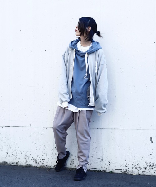 rovtski(ロフトスキー)の「SHARE ROOMS SWEADE RIB BLOUSON/シェアルーム スウェード オーバーサイズ MA-1/リブブルゾン(ブルゾン・レディース・ライトグレー/ブルー系その他2・FREE)」の20枚目の写真