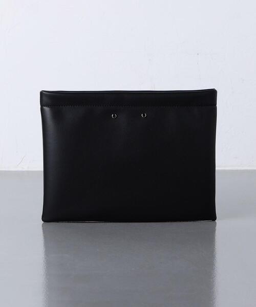 UNITED ARROWS（ユナイテッドアローズ）の「リサイクルレザー クラッチバッグ（クラッチバッグ・メンズ・ブラック/レッド/コバルトブルー・FREE）」の2枚目の写真