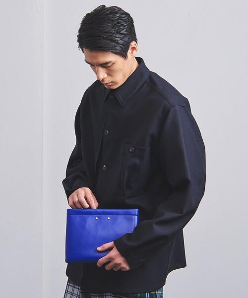 UNITED ARROWS（ユナイテッドアローズ）の「リサイクルレザー クラッチバッグ（クラッチバッグ・メンズ・ブラック/レッド/コバルトブルー・FREE）」の16枚目の写真