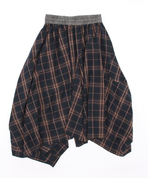 Vivienne Westwood（ヴィヴィアンウエストウッド）の「綿ｳｰﾙﾁｪｯｸｱｼﾒﾄﾘｰｷﾞｬｻﾞｰSK（スカート・レディース・レッド系/ネイビー系・FREE）」の3枚目の写真