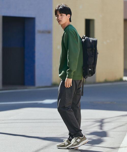 green label relaxing（グリーンレーベルリラクシング）の「ソフトダンボール クルーネック トップス（スウェット・メンズ・ライトグレー/ダークグリーン/ネイビー/ワインレッド/その他1・S/M/L/XL）」の6枚目の写真