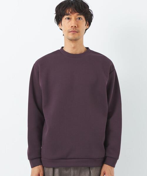 green label relaxing（グリーンレーベルリラクシング）の「ソフトダンボール クルーネック トップス（スウェット・メンズ・ライトグレー/ダークグリーン/ネイビー/ワインレッド/その他1・S/M/L/XL）」の8枚目の写真